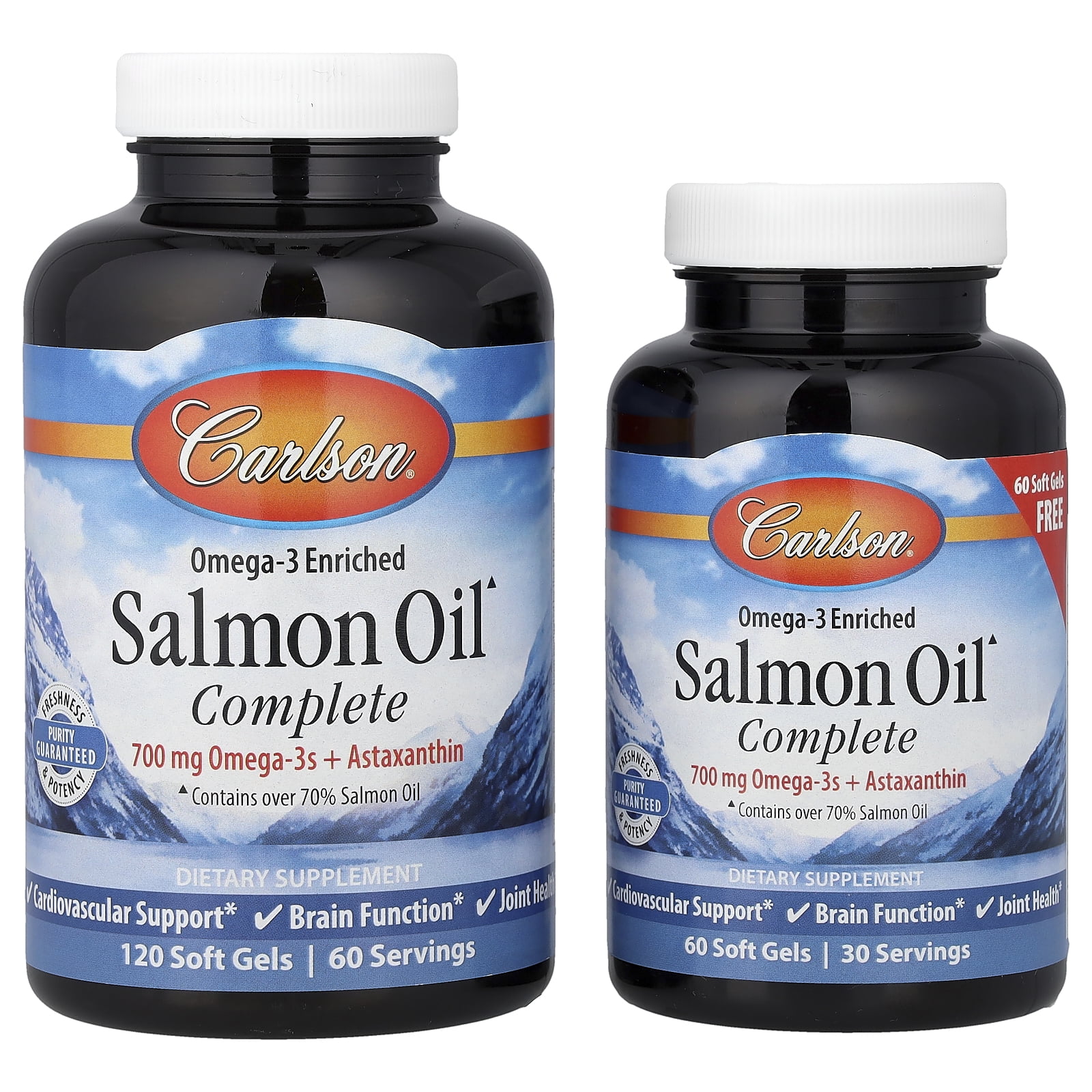 Carlson Salmon Oil - 180 soft gels