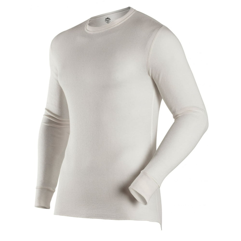 ColdPruf - Coldpruf Men's Basic 2-Layer Long Sleeve Crew, Winter White ...