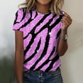 thumbnail image 2 of Gibobby Playera de Manga Corta con Cuello Redondo Túnica holgada para mujer, camisetas informales verano, camiseta Floral manga corta con cuello redondo, blusa holga(Y,XL), 2 of 4