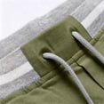 thumbnail image 4 of Men's Casual Linen Pants Elastic Waist Drawstring Summer Beach Trousers with Pockets for Men Lightweight Straight Leg Army Green S, 4 of 5
