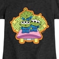 thumbnail image 3 of Toy Story - Green Checker - Youth Girls Fitted Short Sleeve T-Shirt, 3 of 5