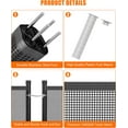thumbnail image 3 of Pool Fence,Swimming Pool Fence in Ground Pool Safety Fencing, 340 GMS Teslin PVC Mesh Pool Safety Fence with Stainless Steel Legs,Easy DIY Installation, 3 of 7