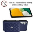 thumbnail image 5 of for Samsung Galaxy A13 5G Slim Case with Card Holders and Strap for Women, Samsung Galaxy A13 5G Phone Case Wallet PU Leather Kickstand RFID Blocking Flip Shockproof Wallet Case - Blue, 5 of 11