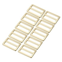Uxcell Tri-Glide Slide Buckle for Metal Webbing Straps, Adjustable Fastener for Backpacks and Clothing Accessories Golden