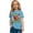Blue, variant on Girls Short Sleeve Tops Casual Crewneck Loose Fit Shirt Girls Summer Tops Size 7-8 Graphic Tee Shirts Toddler Kids Clothes Size 8-9 Years,2-Black