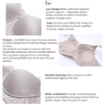 thumbnail image 7 of BIMEI Women's Mastectomy Bra Pockets Wireless Post-Surgery Invisible Pockets for Breast Forms Everyday Bra Plus Size Bra 9818,Beige, 38C, 7 of 7