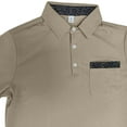 thumbnail image 5 of COSFO Short Sleeve Polo T Shirts for Men with Pockets Golf Yellow Tops Performance Pullover Slim Fit Collared Mens Classic T-Shirt, 5 of 5