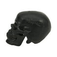 thumbnail image 6 of Modern Metal Skull Figurine for Home and Living Room Decor - Ornaments Statues Ideal for Bathroom, Office, and Room Decor - Contemporary Sculpture Shelf Display and Coffee Table Decor - 6", Black, 6 of 12