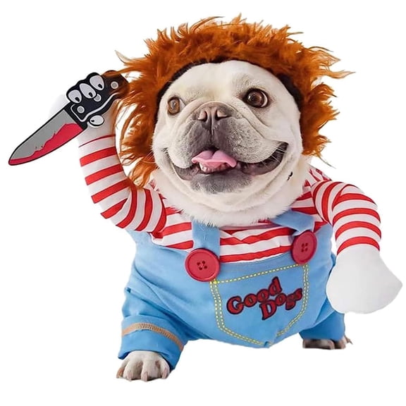 Pet Halloween Costume, Dog Funny Costume Halloween Cosplay Outfits Cute Clothes Adjustable Party Dress Up Apparel Accessories for Small Medium Large Dogs (Small)