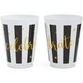 thumbnail image 7 of Striped Plastic Tumbler Cups, Celebrate (16 oz, 16 Pack), 7 of 7