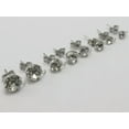 thumbnail image 5 of U8MO 25 Pairs Silver Crystal Rhinestone Earring Ear Stud Back Post With Loop 4mm-8mm-4mm SS16, 5 of 9