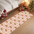 thumbnail image 5 of Christmas Gingerbread Man Washable Area Rug 2 x 6 ft Winter Country Red Stripe Bow Tie Candy Soft Non‑Slip Rugs Stain Repellent Indoor Mats for Long Hallway, Kitchen Runner, Corridor Laundry, 5 of 9