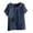 Navy, variant on IROINNID Fashion Women Summer Loose Novelty Print Round-Neck T-Shirt Women Short Sleeve Casual Blouse Spring Saving Sale