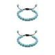 thumbnail image 2 of Jumpingount cuentas de piedras preciosas naturales para mujeres y hombres regalo unisex 2Conjunto Línea negra minimalista + Línea negra+azul claro, 2 of 6