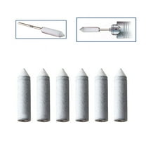 Silicone Rubber Points Bullet White Coarse Grit Jewelry Polishing Germany 6 Pcs