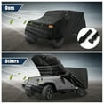 thumbnail image 4 of Unique Bargains Black Car Cover for Jeep Wrangler JK 4 Door 2007-2017 Waterproof Sun Rain Snow Protection Bar Design, 4 of 7