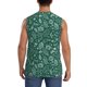 thumbnail image 4 of Fotbe Green Christmas Men's Camiseta sin Mangas Estampada para Hombres, Playera Casual para Gimnasio, Entrenamiento, Playa-Small, 4 of 7