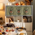 thumbnail image 7 of Fall Thanksgiving Valances for Windows, 42 x 18in, Orange Pumpkin Leaf Plaid Rod Pocket Kitchen Valance Curtain Light Filtering Window Treatments for Living Room Bedroom, 1 Panel, 7 of 7