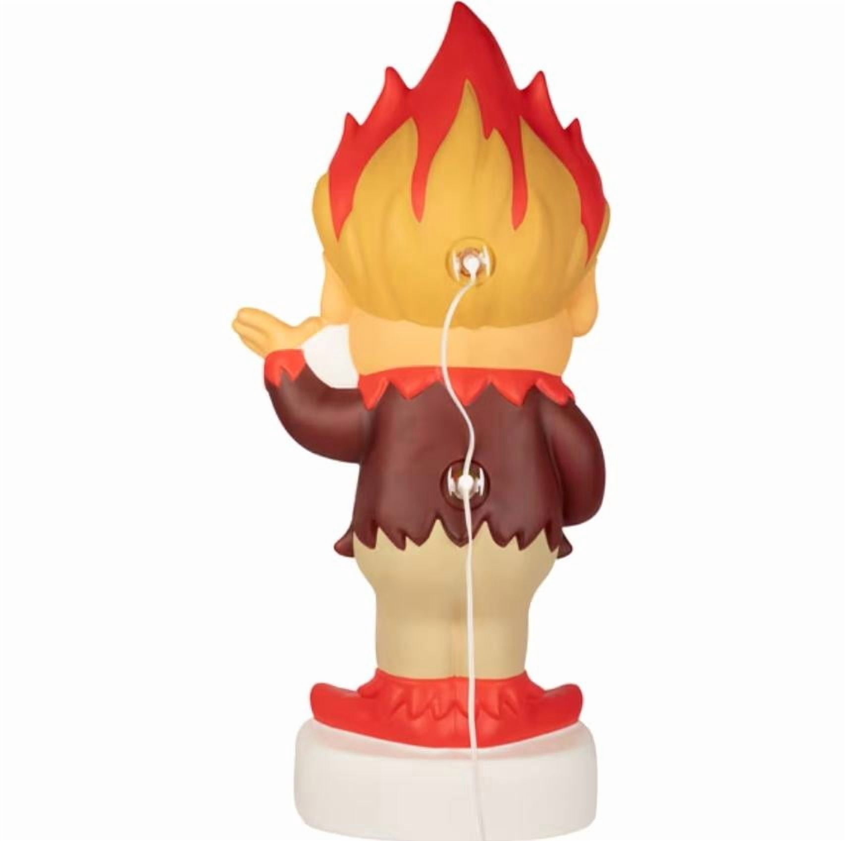 LED Lighted Heat Miser Blow Mold Outdoor Christmas Decor, Classic Cartoon Villain Style Glowing Figure for Kids' Holiday Fun