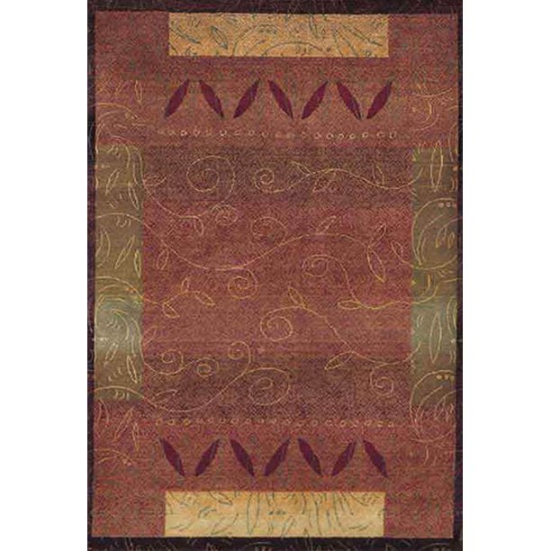 Sphinx Kharma Area Rug 439R4 Red Leaves Vines