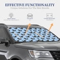 thumbnail image 3 of Kdxio Dachshund Dog Print 2-Piece Sun Shade Front Windshield - Foldable Car Front Window Sunshades for Most Sedans SUV Truck, 3 of 6
