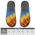thumbnail image 5 of IAUYY Memory Foam House Slippers Suitable for Both Men and Women. Comfortable, Anti-Slip Plush Flat-Bottomed Slippers The Best Holiday Gift Sunflower Petals, 5 of 9