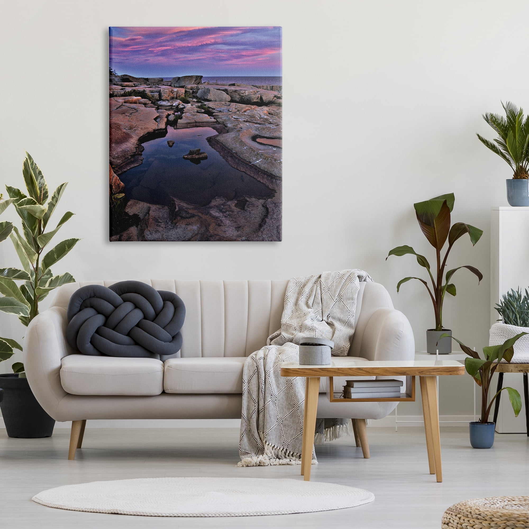 Stupell Industries Tide Pool Landscape Nature Photography Gallery Wrapped Canvas Print Wall Art, 36 x 48