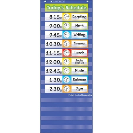 - Teachers Friend TF-5405 Schedule Cards Pocket Chart Add Ons