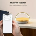 thumbnail image 5 of jiacuix Bedside Lamp With Wireless Charger, LED Night Light With Bluetooth Speaker White Noise Sound Machine, Phone Holder 5 In 1 Dimmable Small Table Lamp, Touch-Light, 5 of 9