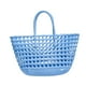 thumbnail image 3 of Bolso de mano tejido para mujer, bolso de hombro, moderno bolso de viaje, hueco para picnic Azul claro, 3 of 9