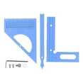 thumbnail image 2 of 2 in 1 3D Multi Angle Measuring Square Ruler Protractor and Angle Meter, Semi Circular Pointer Ruler High  Hole Scribing, for Woodworking, Construction Metric, 2 of 7