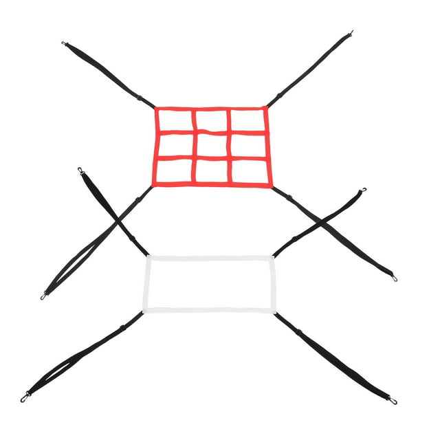 VERDANVERSE 2Pcs Baseball Pitching Screen Assorted Color Polyester Batting Training Equipment For Outdoor Training