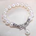thumbnail image 4 of Natural para Mujer 925 Brazalete de Lazo de Cristal de Plata 7-8 Mm jinwen Pulsera del brazalete, 4 of 8