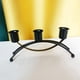 thumbnail image 3 of Juego de 3 candelabros, candelabro alto para velas cónicas, candelabro de metal para el hogar. Negro, 3 of 8