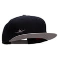 thumbnail image 5 of Landing Airplane Mini Embroidered Wool Blend Pro Style 2 Tone Snapback - Grey Black OSFM, 5 of 5