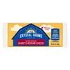 Crystal Farms Sharp Cheddar Cheese Block, 8 oz., Refrigerated, Plastic pack
