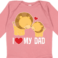 thumbnail image 4 of Inktastic Fathers Day I Love My Dad Boys Lion Boys or Girls Long Sleeve Baby Bodysuit, 4 of 5