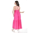 thumbnail image 3 of Maxi vestido doble tirante Roman Fashion /Juvenil, 14059 (Fiusha) fucsia G, 3 of 5