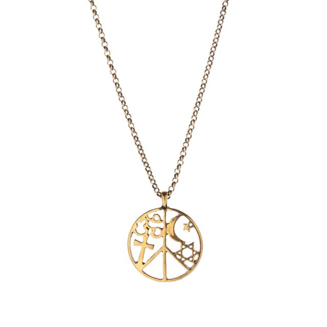 Surtido De Geométricos Redondo Colgante Ence Cadena Colr Joyería - Oro, 3.4x2.8cm Sunnimix Collar con colgante geométrico