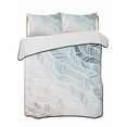 thumbnail image 2 of Ombre Brown Blue King Size Down Alternative Comforter, Lightweight Comforter Quilt Bedding Set with Pillow Shams Summer Coastal Ocean Sea Beach Wave All Seasons Bed Comforter Duvet Insert 96"x106", 2 of 7
