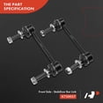 thumbnail image 3 of A-Premium 2x Front Sway Bar Link Stabilizer link Compatible with Cadillac SRX 2004-2009, CTS 2008-2014, STS 2005-2011, 3 of 9