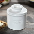 thumbnail image 4 of Butter Bell® Crock – Café Matte White Ceramic Butter Holder with Lid, Keeper for Spreadable Butter, 4 of 9