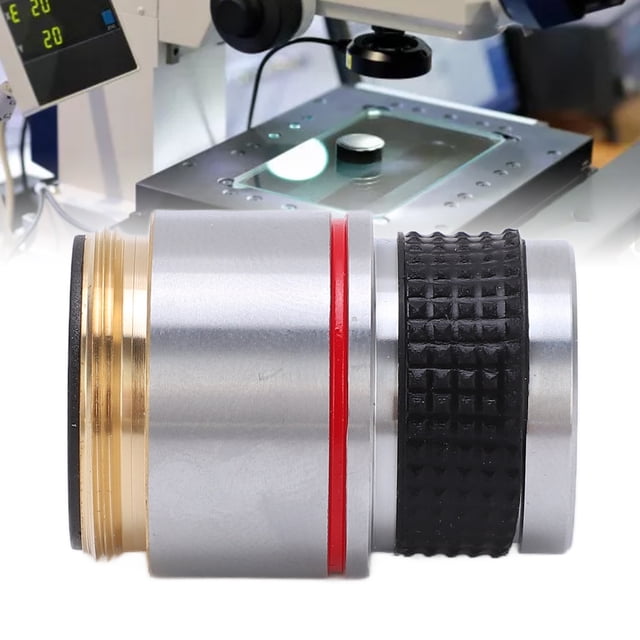 Microscope Objective, Standard Objective Lens Corrosion Resistant Metal Body Clear Wide Field for Biological Microscope 4/0.10,10/0.25,20/0.40