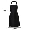 thumbnail image 2 of Delantales ajustables con bolsillos, delantal para mujeres, hombres, cocina, chef, 2 of 5