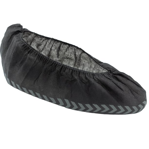 Cubrezapatos desechables SAFEKO antideslizantes elásticos negros 100 piezas