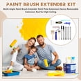 thumbnail image 3 of Multi-Angle Paint Brush Extender Paint Pole Extension Device Removable Extension Rod for High Ceiling, 3 of 7