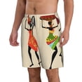 thumbnail image 2 of Wukai African Women Print Beach Trunks with Compression Liner Swimsuit Quick Dry Beach Sports Shorts with Pocket-X-Large, 2 of 8