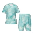 thumbnail image 1 of Balery Blue Marble Conjunto de Pijama Infantil de Manga Corta con Estampado – Ropa de Dormir de Algodón Suave-4X-Large, 1 of 6