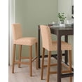 thumbnail image 2 of Abstract Bohemia Bar Stool Covers Set of 2, Modern Boho Floral Orange Stretch Washable Bar Chair Covers with Backs, Removable Pub Counter Height Chair Cover for Kitchen Dining Room Cafe, 2 of 7
