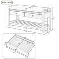 thumbnail image 3 of Storage Bench with 2 Drawers and  Cushioned Seat, Shoe Bench with Shoe Rack, for Entryway, Hallway and Bedroom, Antique Navy, 3 of 9